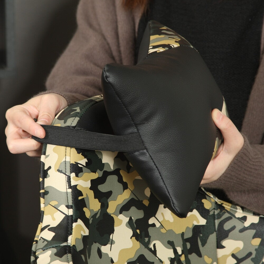 カモフラージュ柄リクライニングチェア ゲーミングチェア レスト付き 迷彩柄 在宅勤務 PC作業【FB14599】