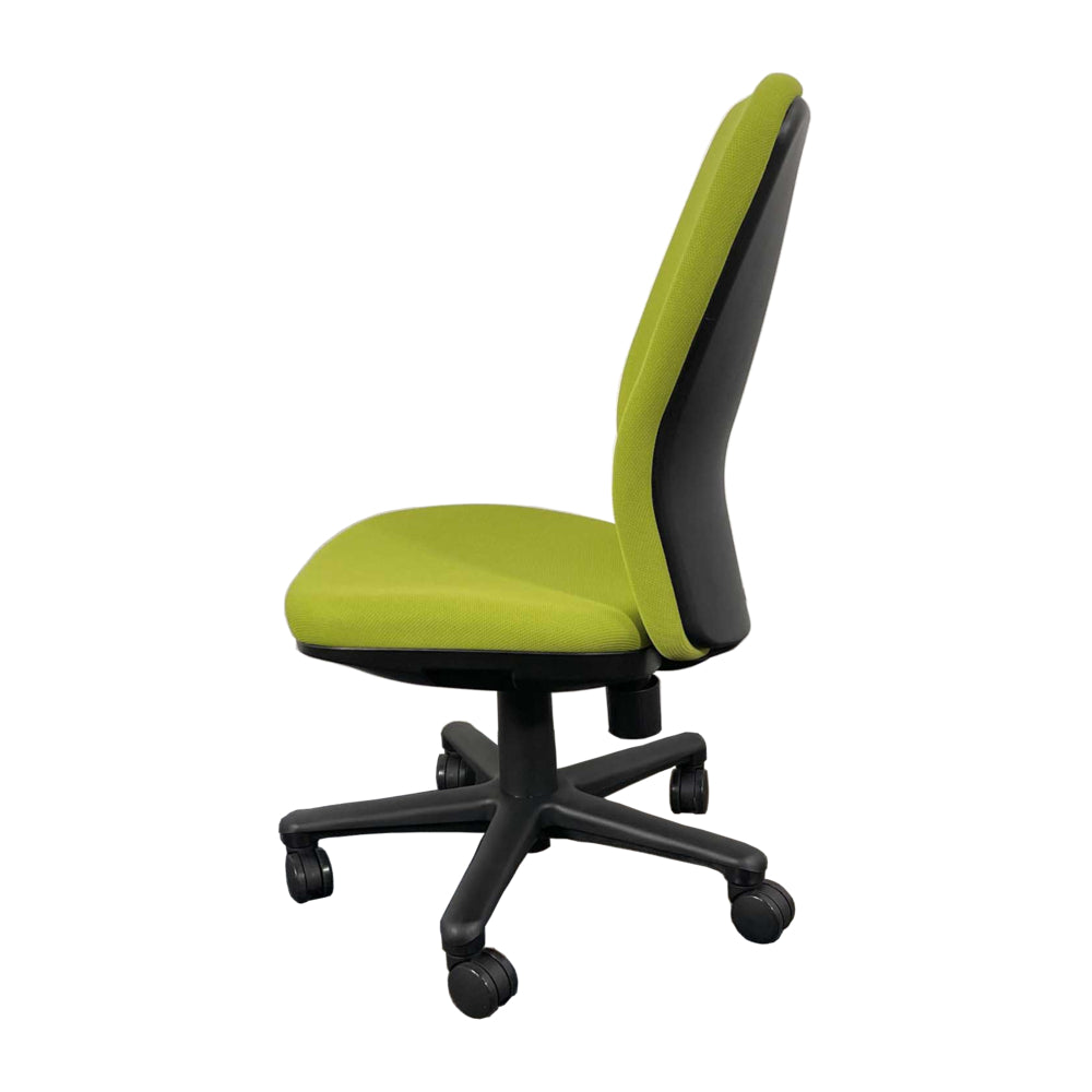 キャスター付き イエローグリーン オフィスチェア