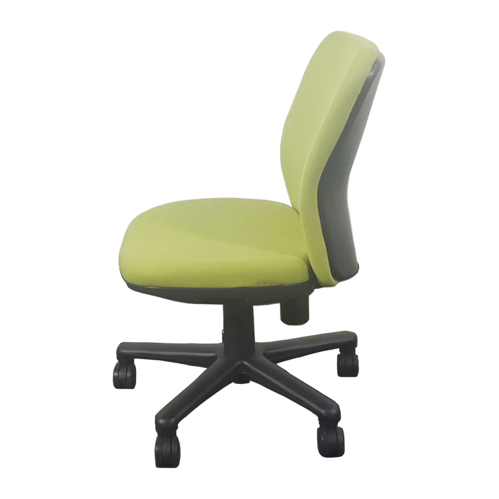 キャスター付き オフィスチェア イエローグリーン