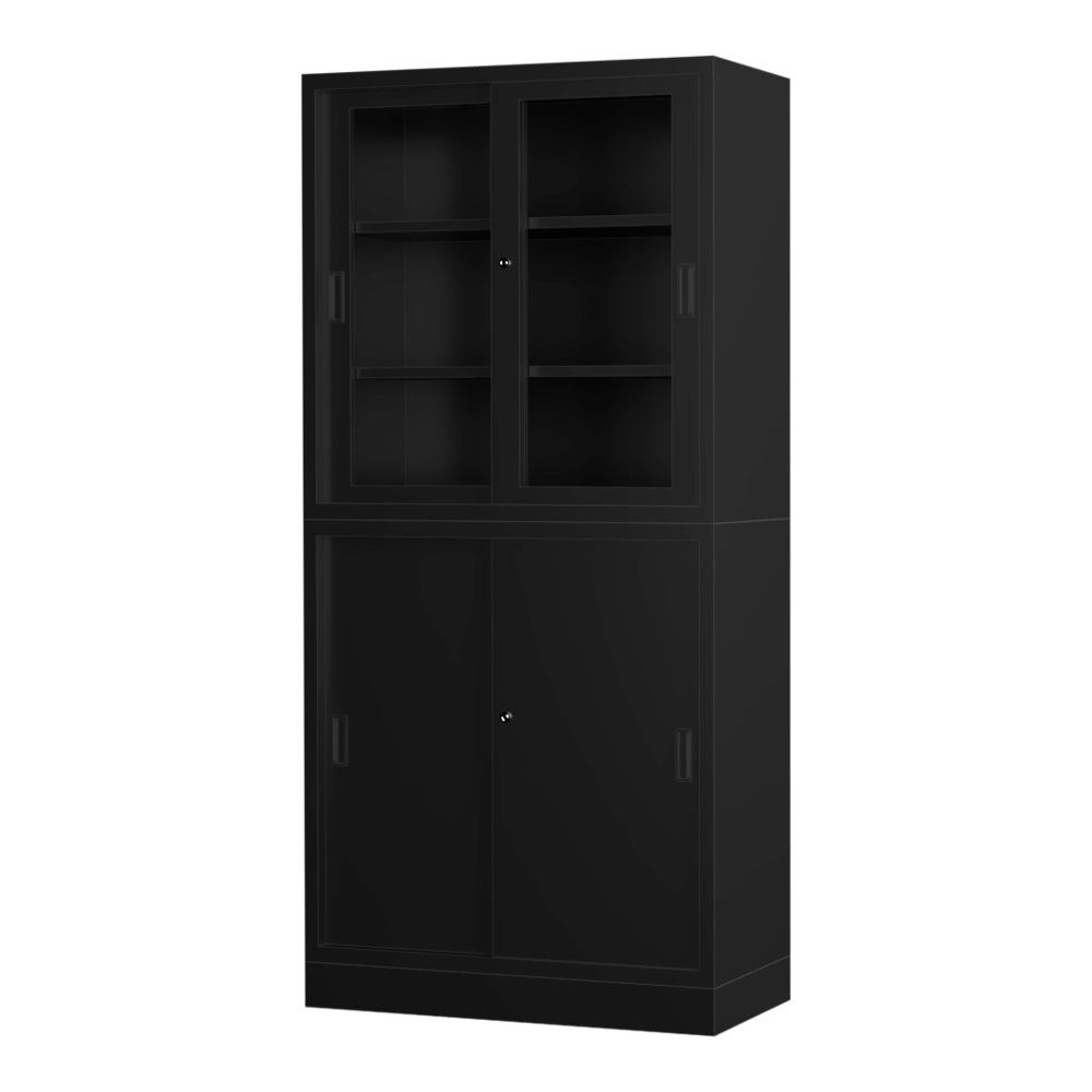 収納庫セット 可動棚 スライド式扉