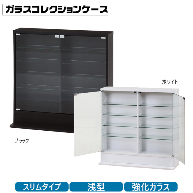 ガラスコレクションケース スリム 浅型