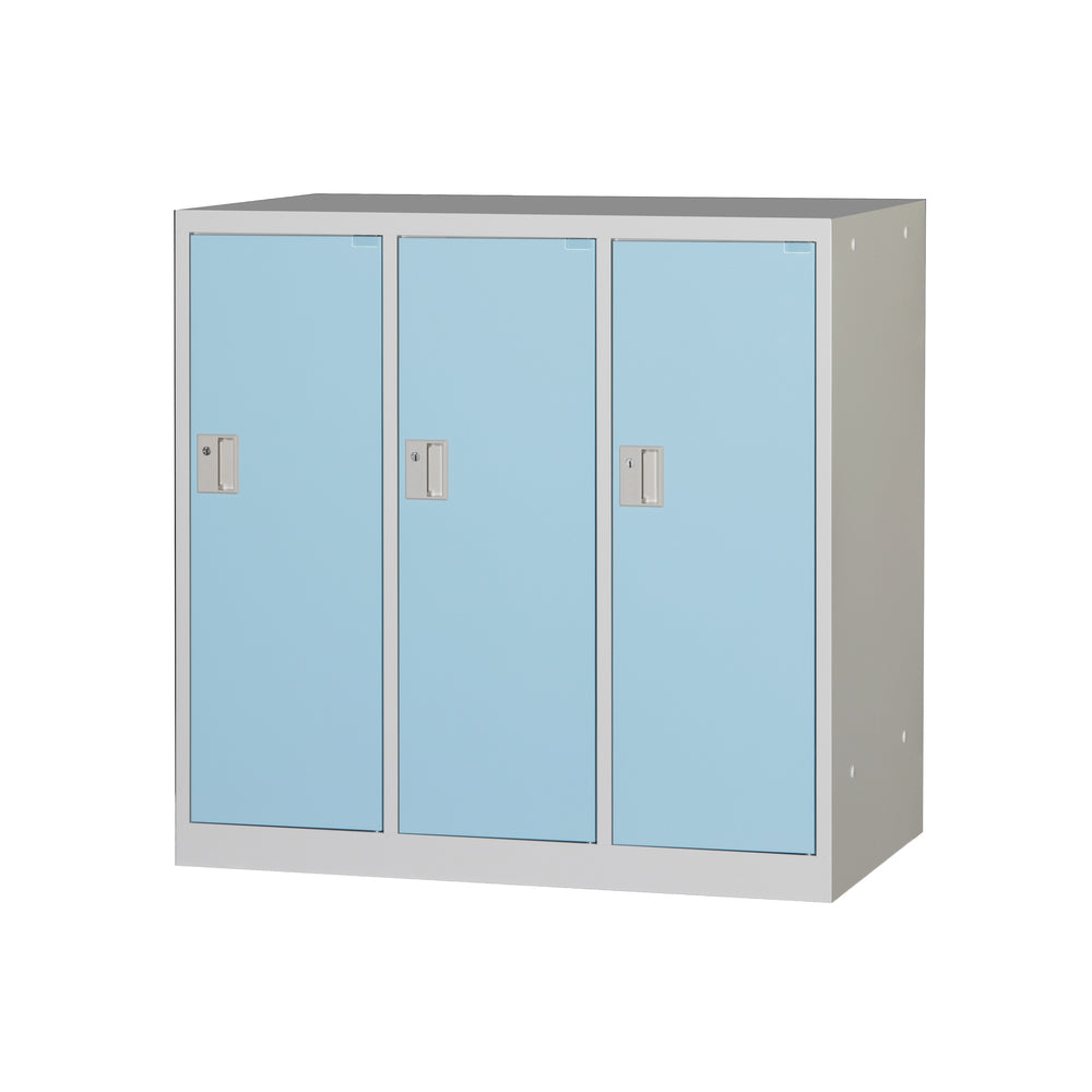 公共施設ロッカー ライトブルー 3人用タイプ
