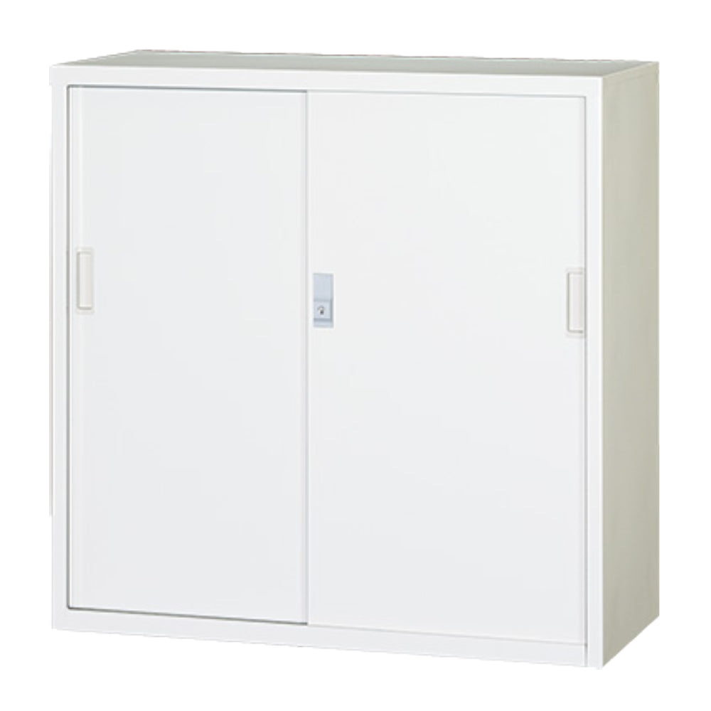 スチール引違い書庫 ホワイト オフィス家具