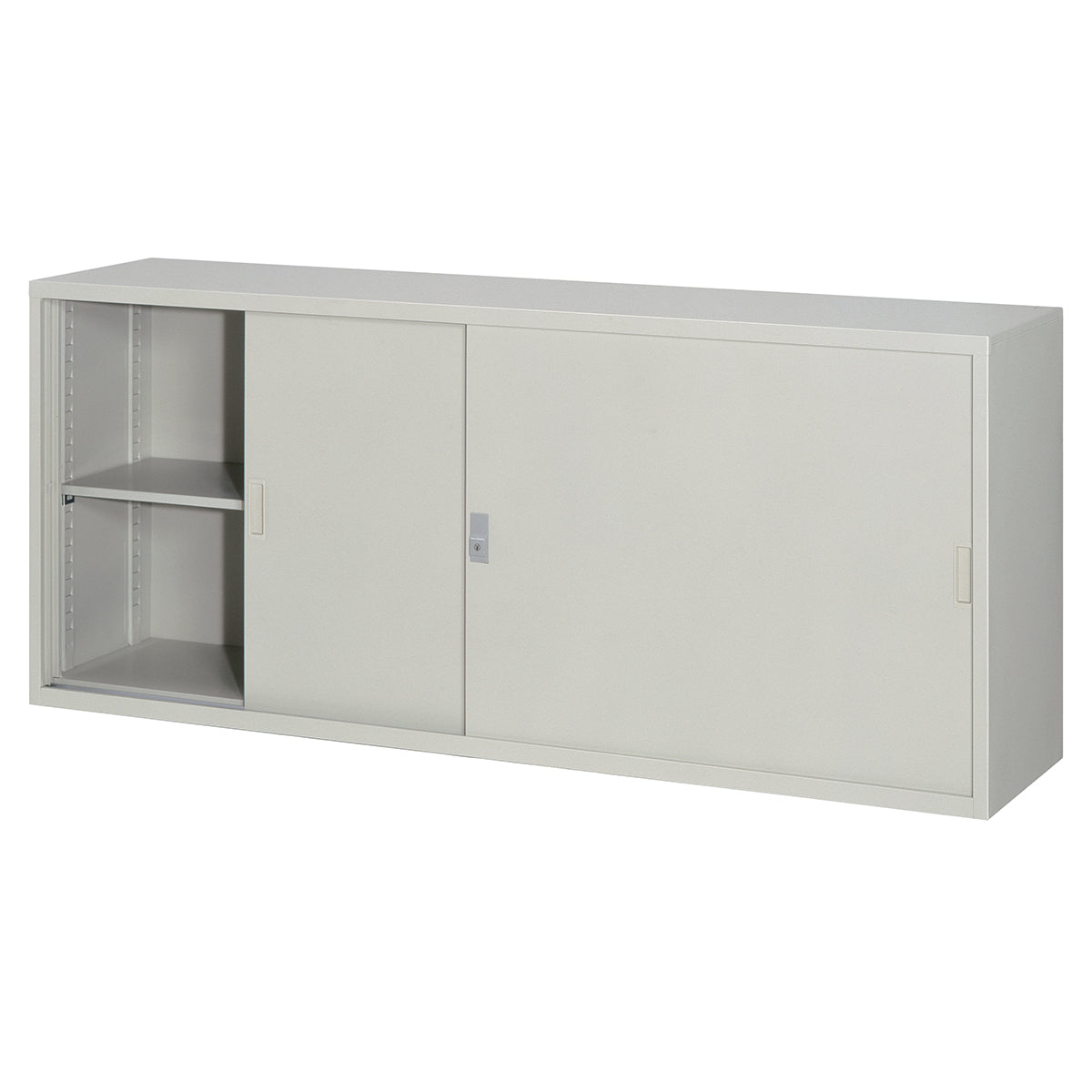 引違スチール戸 可動式棚板 A4対応書庫