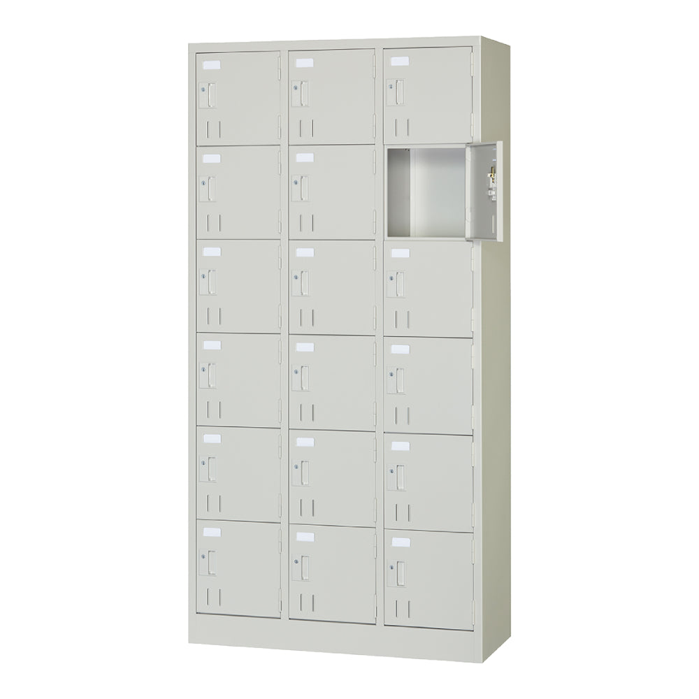 3列6段 省スペース 18人用ロッカー