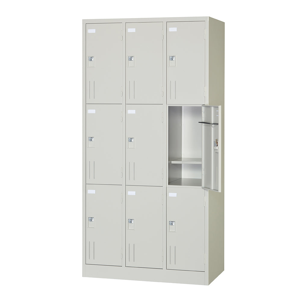 錠付き収納 清潔感のあるロッカー エレガントデザイン
