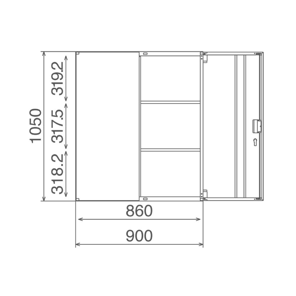 D450 小物類 壁面活用 書庫