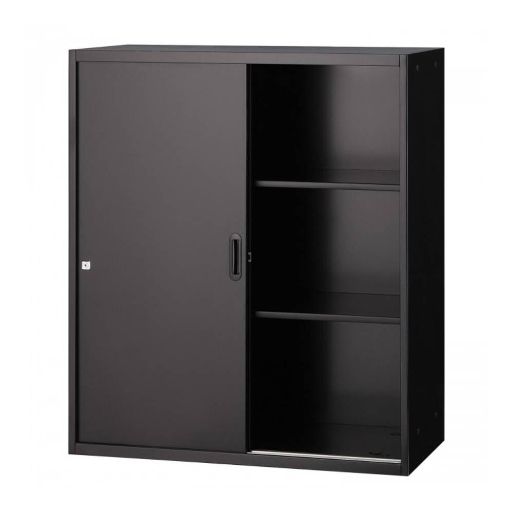 引違い書庫 可動棚 壁面収納庫 スチール