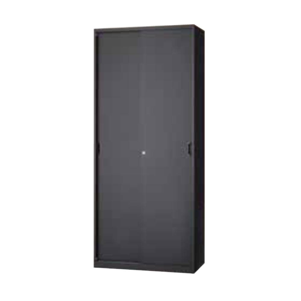 引違スチール戸 ブラック色 書類収納庫