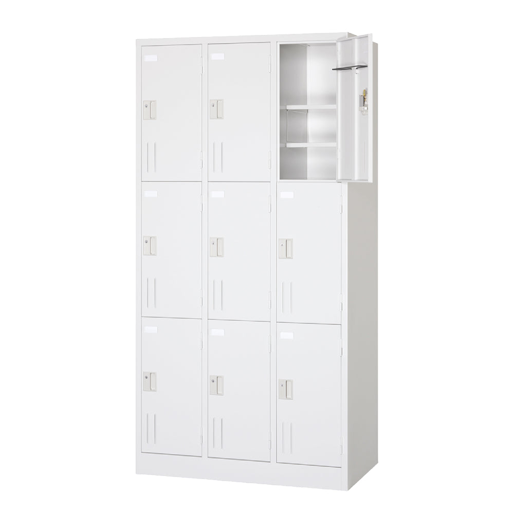 安全収納 大型ロッカー 中棚付き