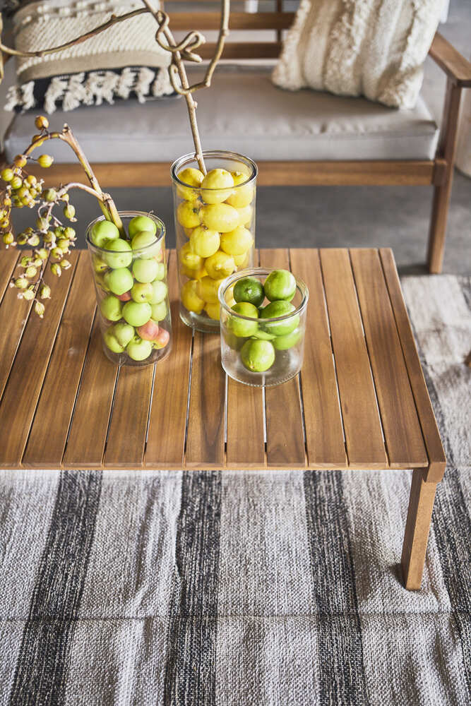 ソファテーブルセット ブラウン 天然木 ダイニング リビング ガーデン リゾート 組立品【az-nx20set】