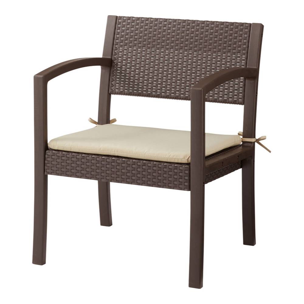 ガーデンリビング 4点セット ソファ テーブル ラタン調 屋内外 ガーデンチェア リビング リゾート テラス 組立式【az-ods10】