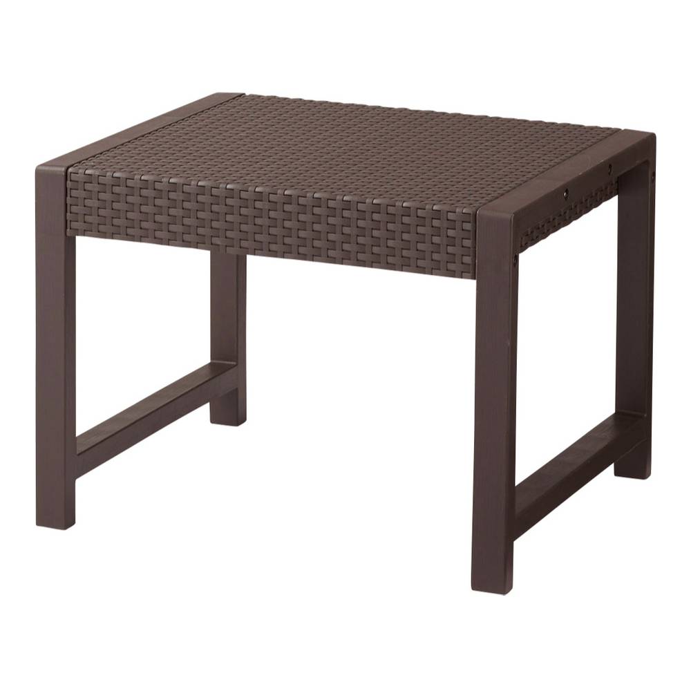 ガーデンリビング 4点セット ソファ テーブル ラタン調 屋内外 ガーデンチェア リビング リゾート テラス 組立式【az-ods10】