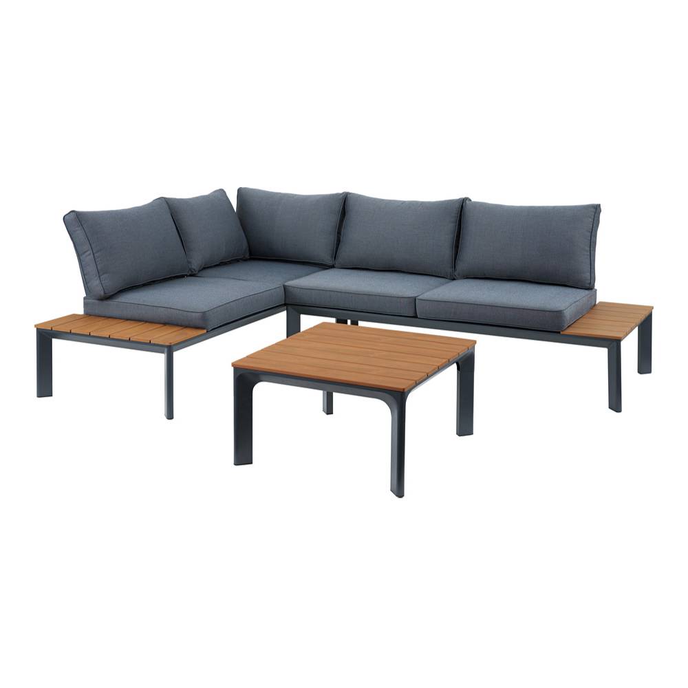 ガーデンソファ テーブルセット ダークグレー