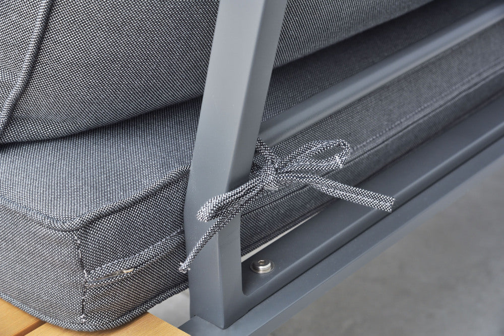 ガーデンソファ&テーブルセット ソファ テーブル 木目調 ガーデンチェア リビング 組立式 送料別途【az-ods5】