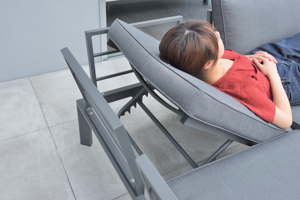 ガーデンソファ&テーブルセット ソファ テーブル 木目調 ガーデンチェア リビング 組立式 送料別途【az-ods5】