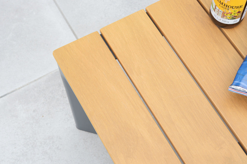 ガーデンソファ&テーブルセット ソファ テーブル 木目調 ガーデンチェア リビング 組立式 送料別途【az-ods5】