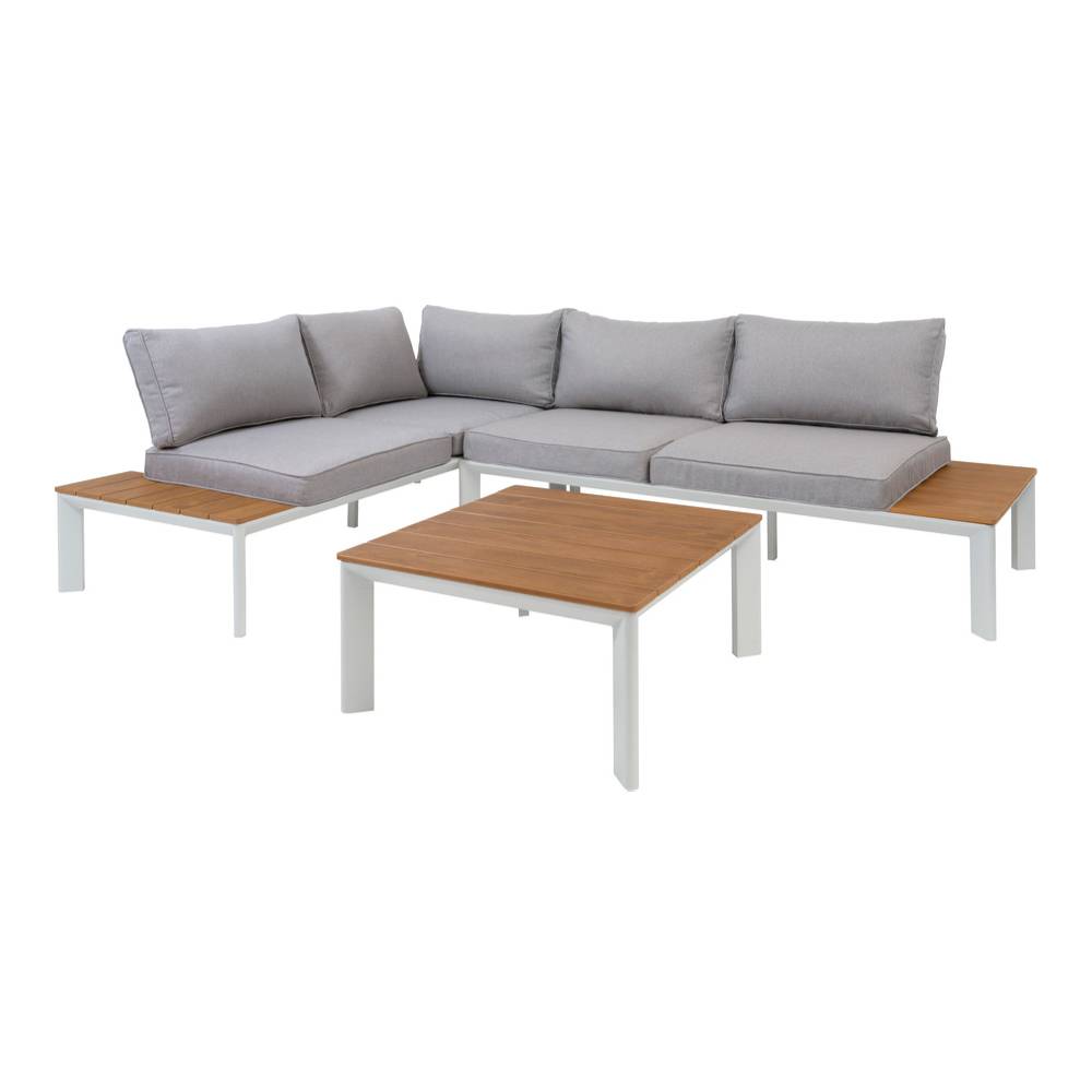 ホワイト テーブルセット ガーデンソファ