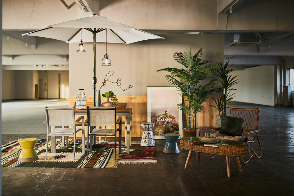 オリー チェア 天然木 メッシュ生地 スタッキング 椅子 ハンドル付き 屋外 ガーデン ベランダ【az-ods71】