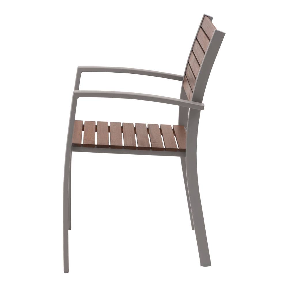 オリー チェア 天然木 スタッキング 椅子 アームチェア 屋外 ガーデン ベランダ テラス【az-ods72】