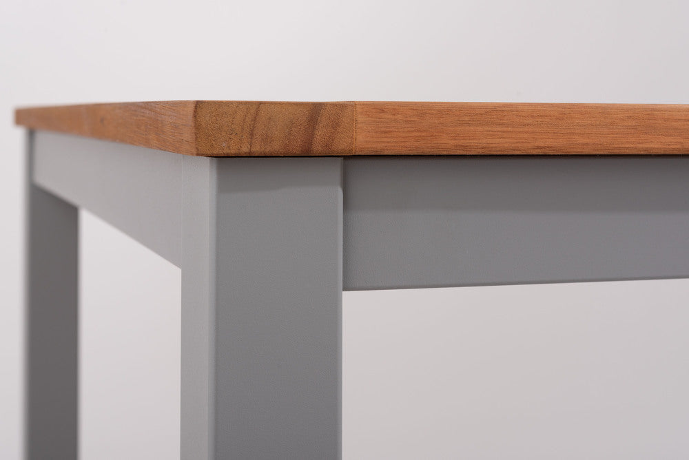 オリー ダイニングテーブル 天然木 アジャスター付き パラソルホール付き 4人用 テーブル 屋外 ガーデン 机 ベランダ パラソル【az-ods74】