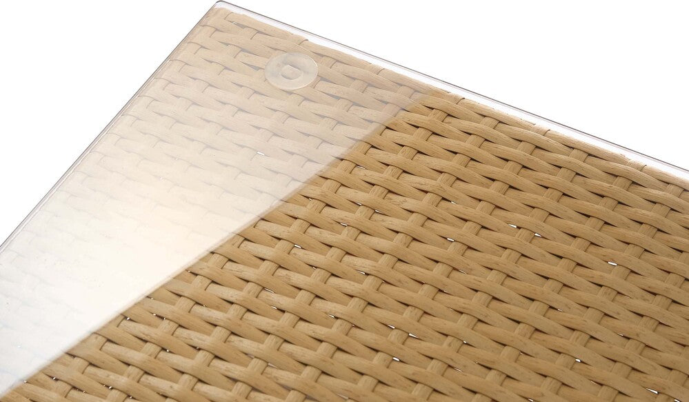 ガラス天板 クリアなデザイン 透明なガラス