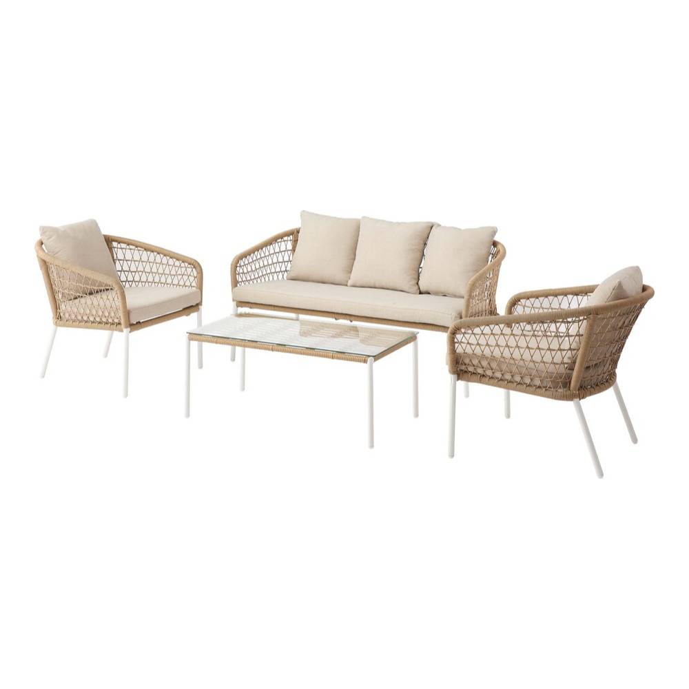 ガーデンソファセット ベージュ ファミリー