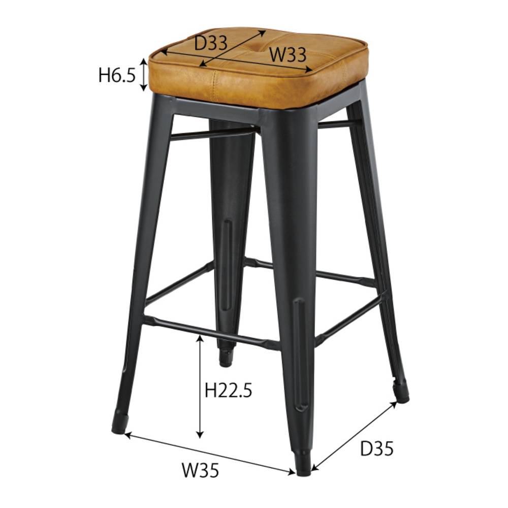 カウンタースツール チェア 合皮 ハイタイプ