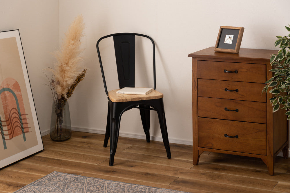 ブラック チェア リビング 来客用椅子