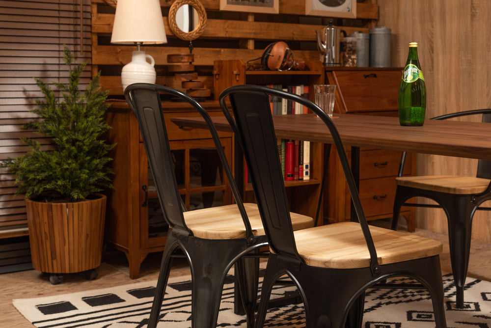 スタッキング不可能 ブラック インダストリアル