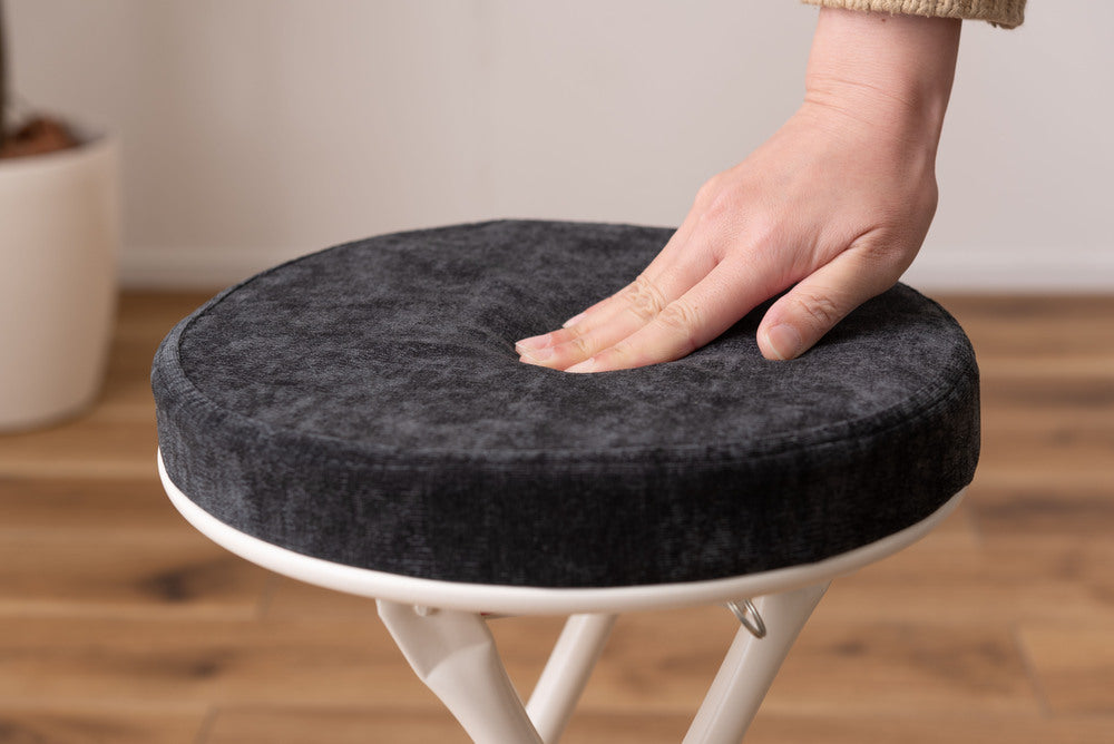 ロンダ スツール 折りたたみ式 6点セット 椅子 背もたれなし 丸形 カウンタースツール フォールディングチェア【az-pc31】