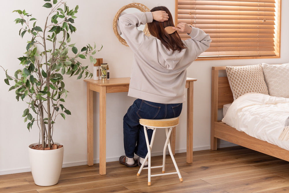 ロンダ スツール 折りたたみ式 6点セット 椅子 背もたれなし 丸形 カウンタースツール フォールディングチェア【az-pc31】