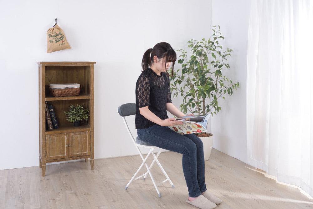 ロンダ チェア 折りたたみ式 6点セット 椅子 背もたれ付き 丸形 カウンター フォールディングチェア【az-pc32】