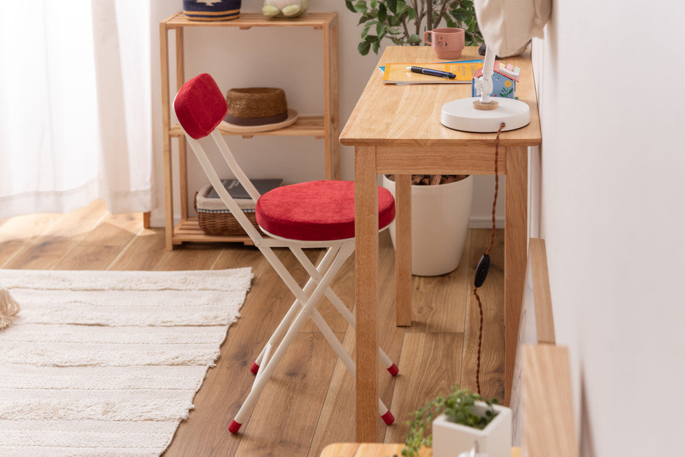 ロンダ チェア 折りたたみ式 6点セット 椅子 背もたれ付き 丸形 カウンター フォールディングチェア【az-pc32】