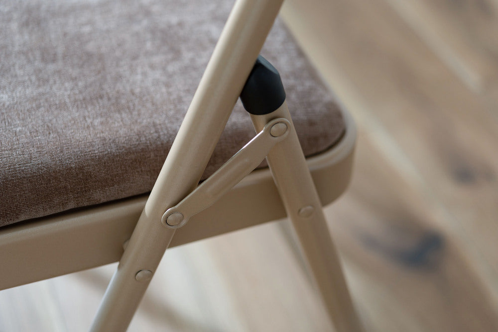 フォールディングチェア スチール製フレーム 折りたたみ式