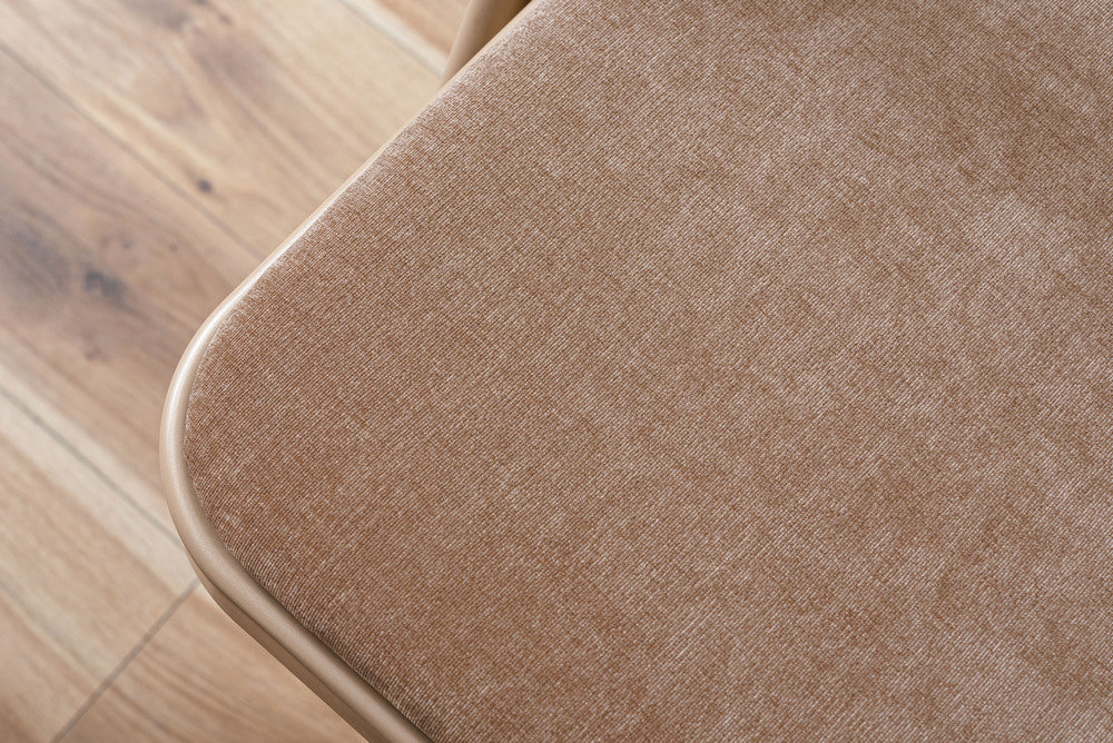 ベロア調クッション ヴィンテージ ベージュ