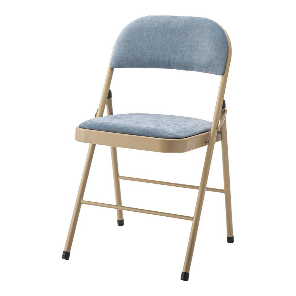 背もたれ付きチェア リビング ブルー イス