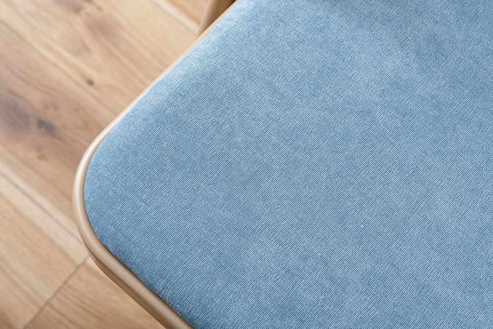 フォールディングチェア 折りたたみ式 4点セット 椅子 背もたれ付き ヴィンテージ デスクチェア ベロア調 チェア【az-pc33】