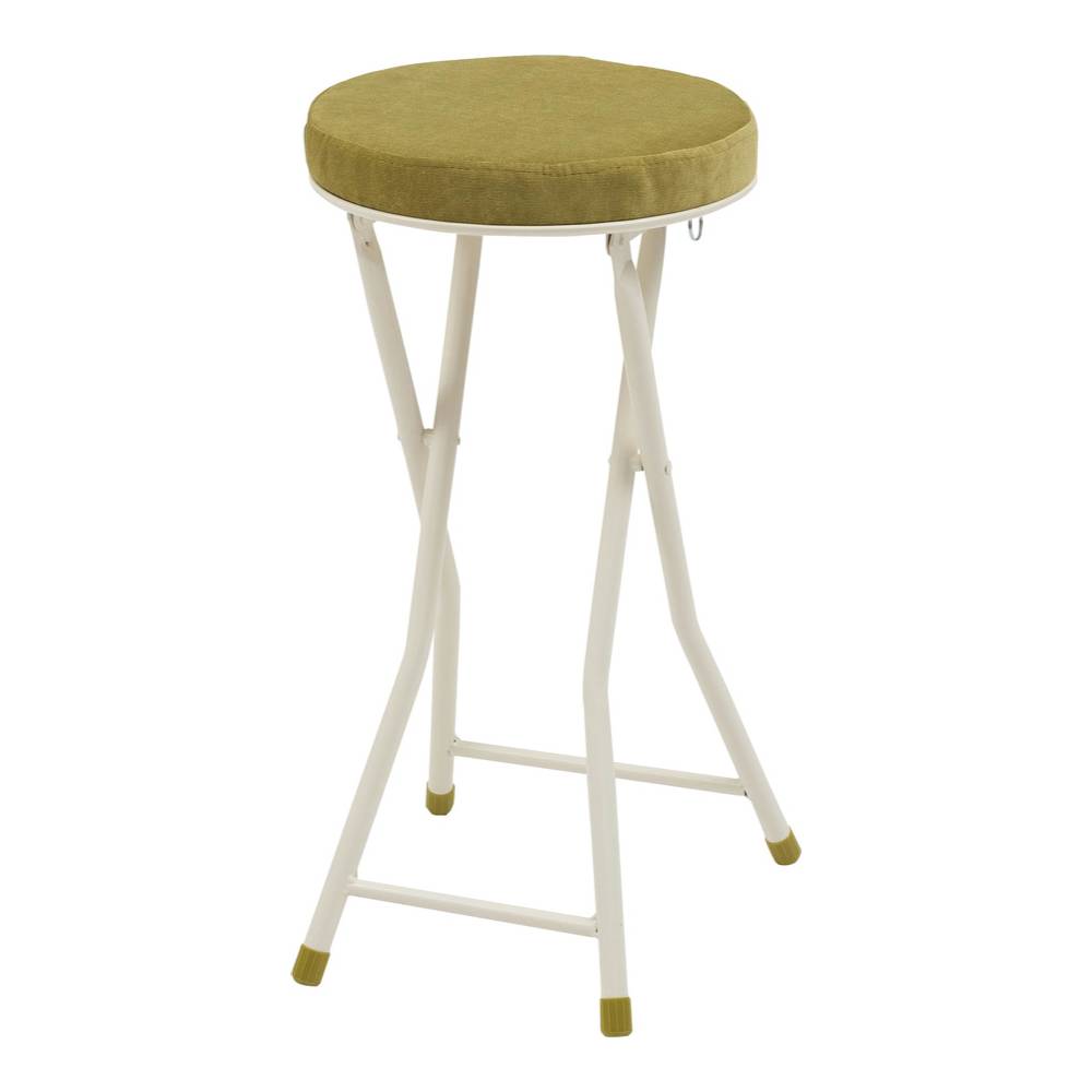 グリーン PCチェア 丸形椅子 ハイスツール