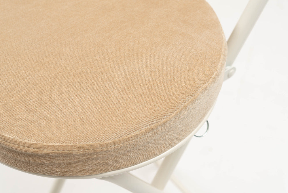 ロンダ ハイチェア フォールディングチェア 折りたたみ式 4点セット 椅子 背もたれ付き 丸形 カウンター【az-pc35】