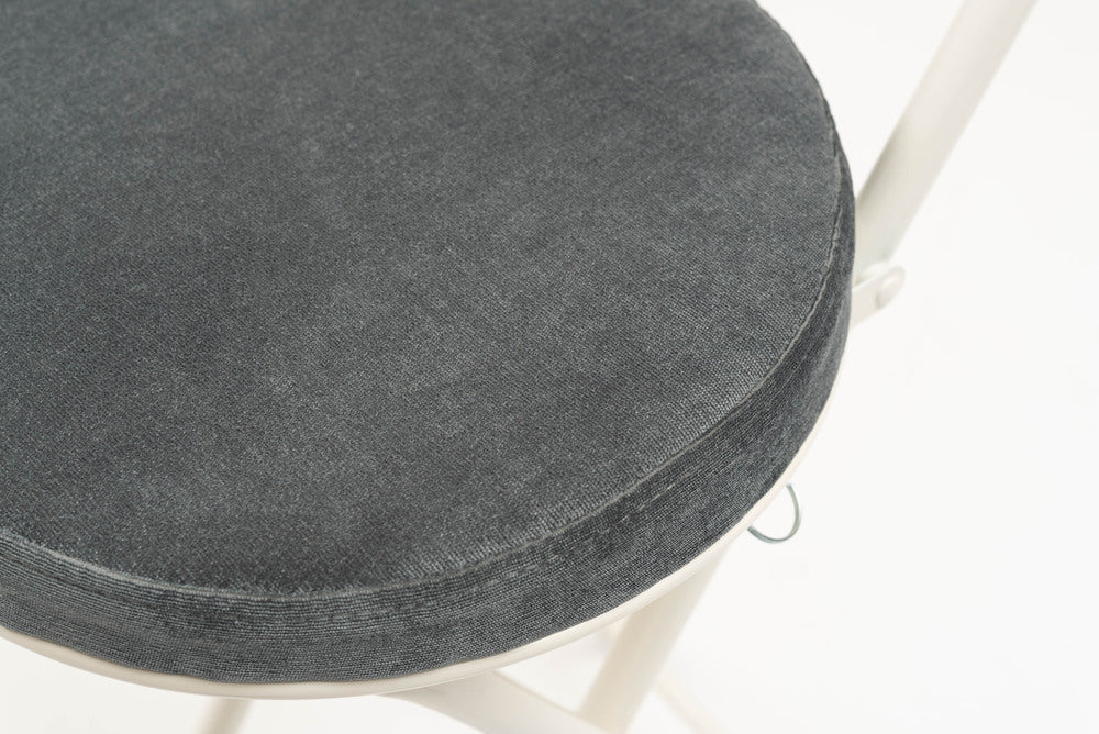 ロンダ ハイチェア フォールディングチェア 折りたたみ式 4点セット 椅子 背もたれ付き 丸形 カウンター【az-pc35】