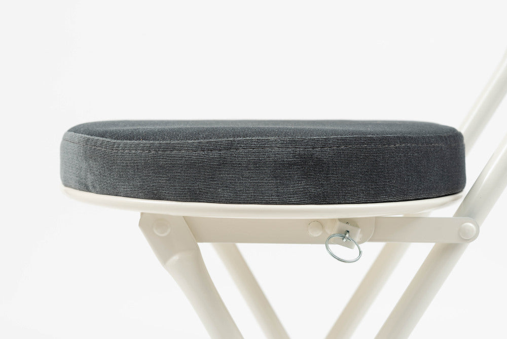 ロンダ ハイチェア フォールディングチェア 折りたたみ式 4点セット 椅子 背もたれ付き 丸形 カウンター【az-pc35】