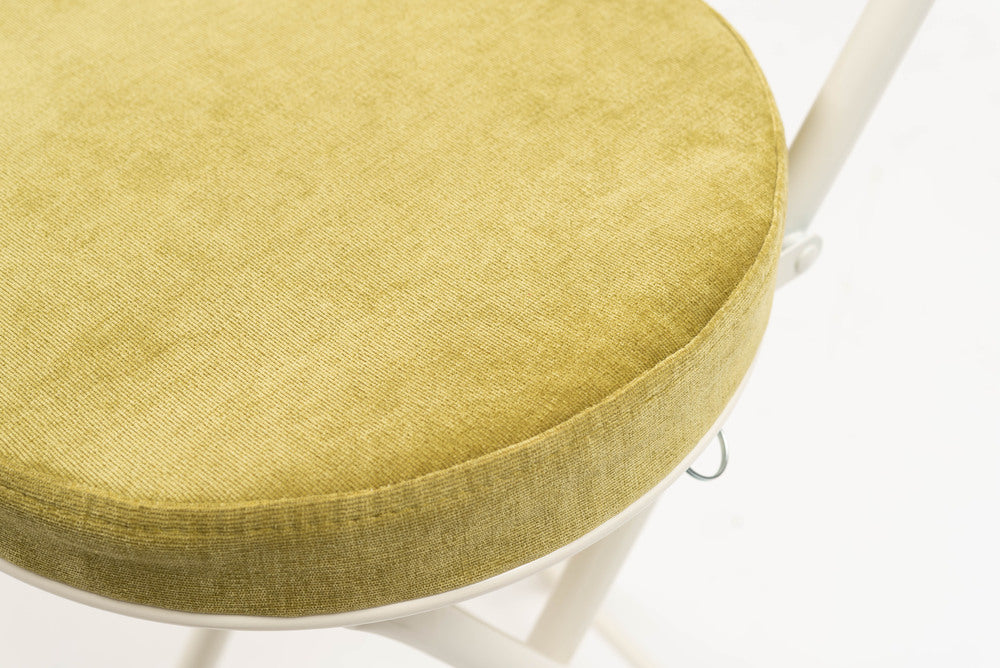 ロンダ ハイチェア フォールディングチェア 折りたたみ式 4点セット 椅子 背もたれ付き 丸形 カウンター【az-pc35】