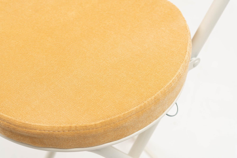 ロンダ ハイチェア フォールディングチェア 折りたたみ式 4点セット 椅子 背もたれ付き 丸形 カウンター【az-pc35】