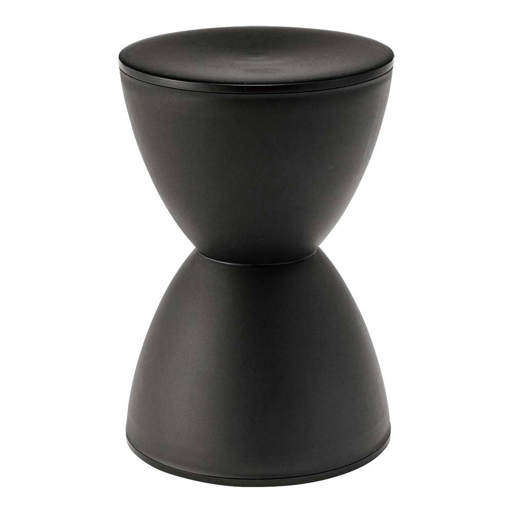 スツール ブラック 砂時計フォルム