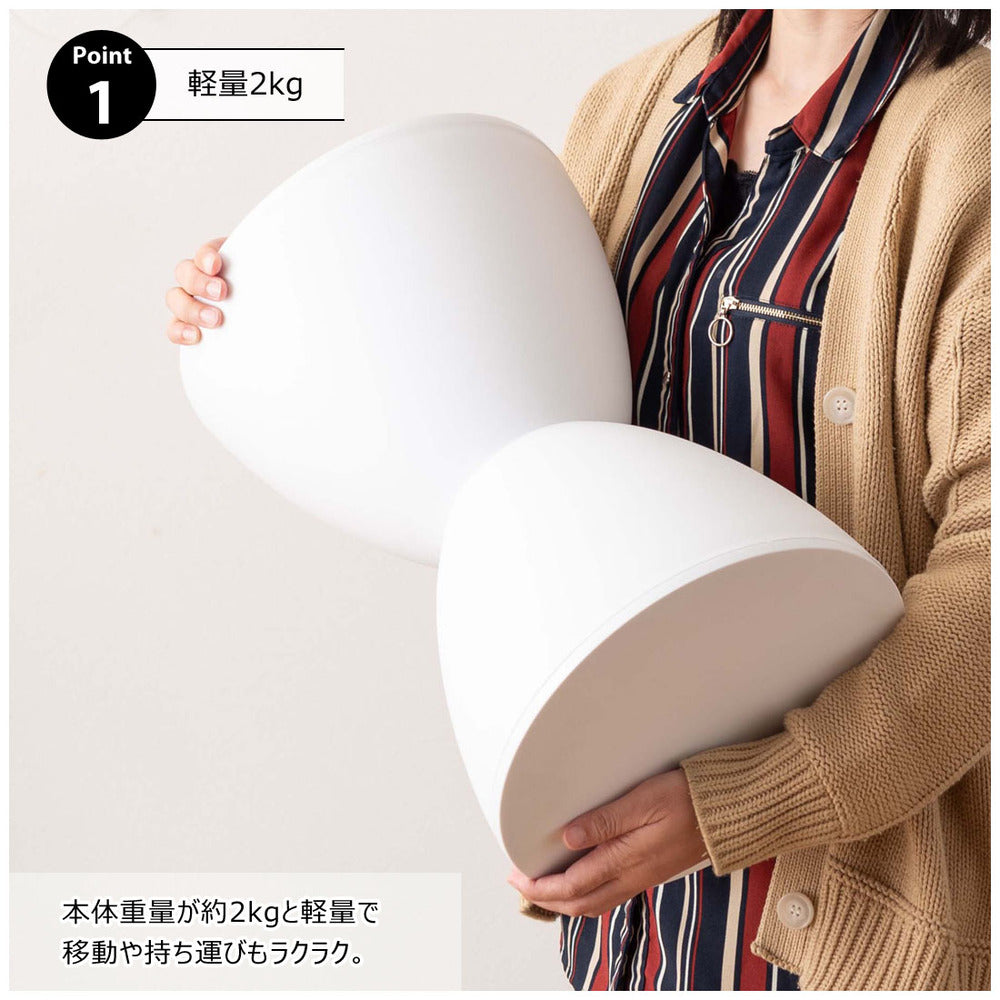 持ち運びやすい 軽量 ホワイト スツール