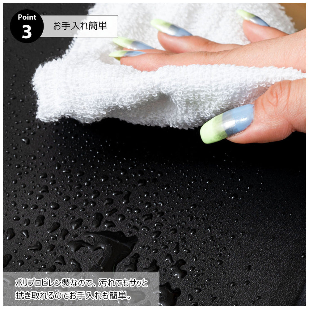 お手入れ簡単 プラスチック製 丸椅子