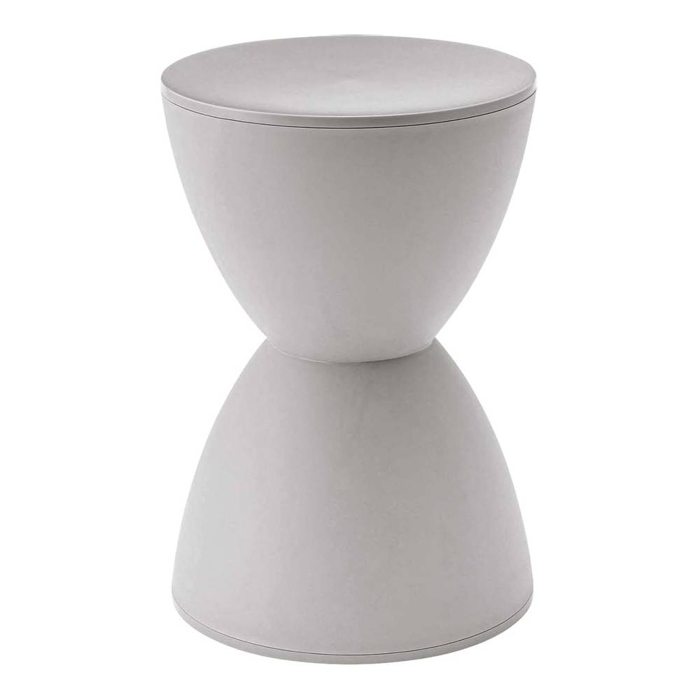 チェア グレー 砂時計フォルム スツール