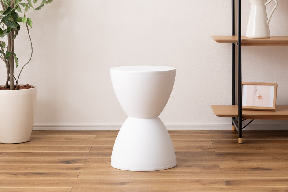 スツール 砂時計 丸椅子 4脚セット シンプル 玄関椅子 腰掛 ダイニングチェア【az-pc680】