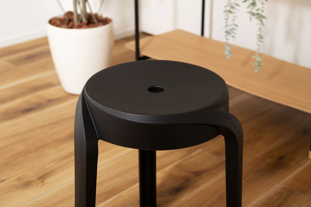 スツール スタッキング 丸椅子 積み重ね 6脚セット シンプル 椅子 プラスチック 予備椅子【az-pc860】